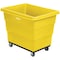 Global Industrial 12 Bushel Plastic Bulk Box Truck, Steel Chassis Base, Yellow, 38-2/5L x 28-9/10W x 33H 800314YL - alternate 1